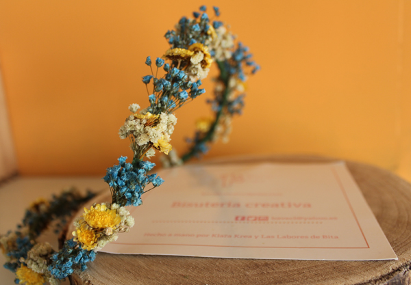 BONITA Corona de flores preservadas handmade Klara Krea Boda